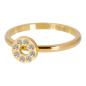 Preview: Füllring Flat Circles Crystal Stone 2mm